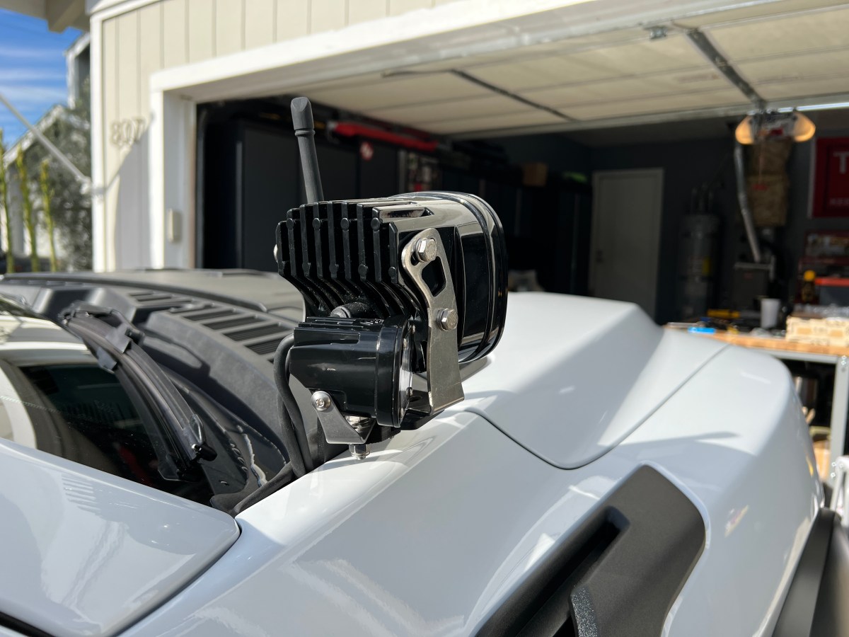 T&L Raceworks Additional Light Bracket for SDHQ A-Pillar Mounts ...