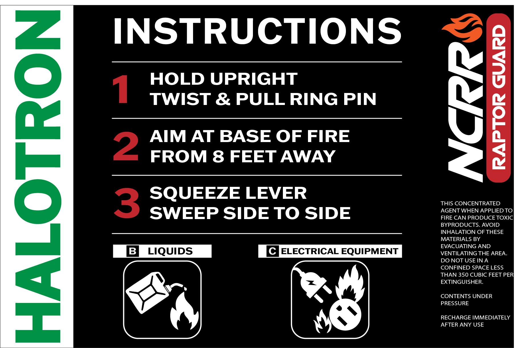 Halotron Fire Extinguisher (RaptorGuard) - Image 3